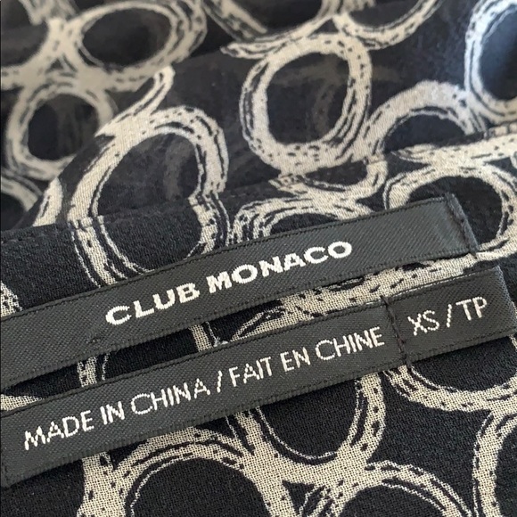 VTG silk Club Monaco blouse - Picture 5 of 5